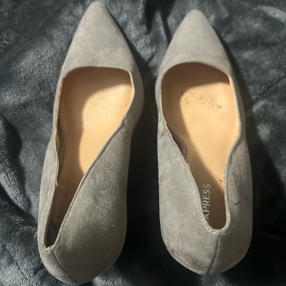 Gray wedge heel from Express